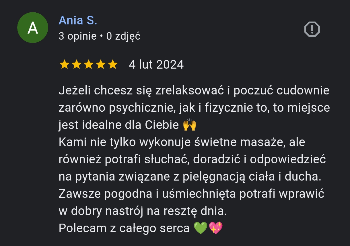 Ania S. — 5-star Google review